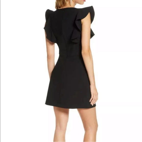 French Connection Whisper Ruffle Mini Dress - Picture 2 of 7